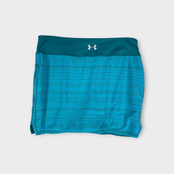 Under Armour Heatgear Semi-Fitted Medium Blue Green Skort - Picture 3 of 6